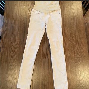 Pink blush maternity jeans